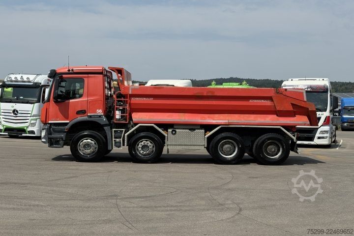 Tipper truck Mercedes-Benz Arocs 3243 8x4 Schwarzmüller / Swiss-Vehicle