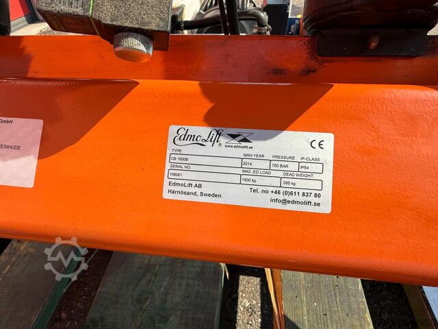 Scissor lift table, lift table No. 3 EdmoLift CB 1500 B