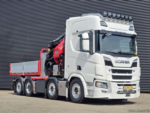 Crane truck Scania R590 V8 8x2 / HMF 9520 CRANE - JIB - WINCH / TR...