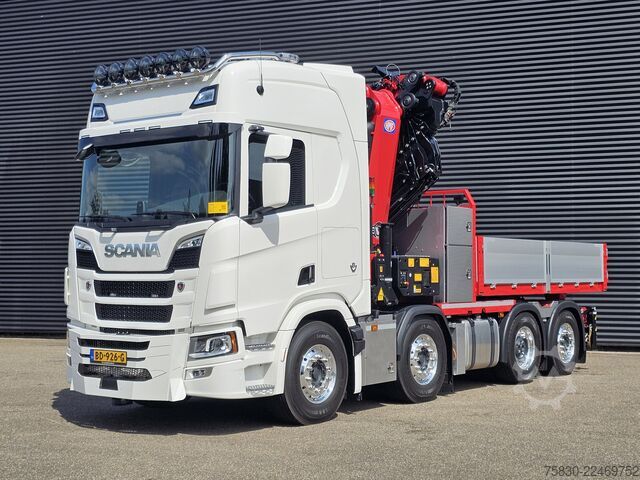 Crane truck Scania R590 V8 8x2 / HMF 9520 CRANE - JIB - WINCH / TR...