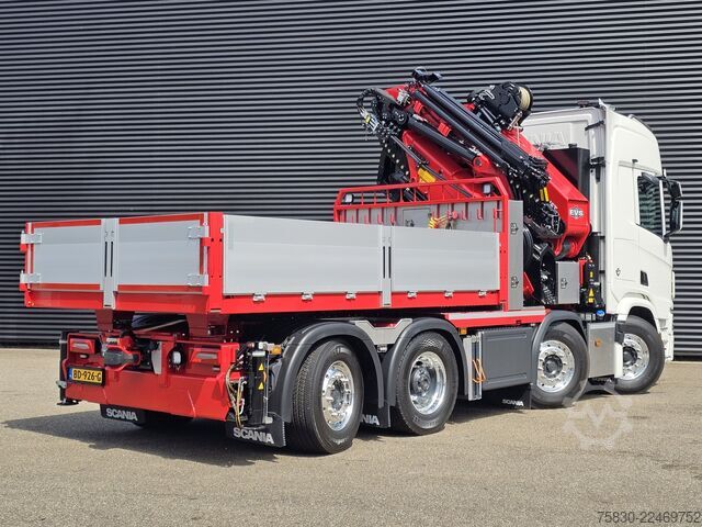 Crane truck Scania R590 V8 8x2 / HMF 9520 CRANE - JIB - WINCH / TR...