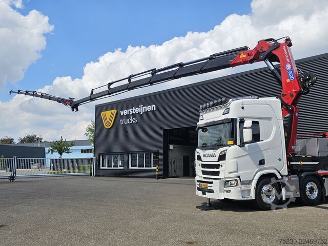 Crane truck Scania R590 V8 8x2 / HMF 9520 CRANE - JIB - WINCH / TR...