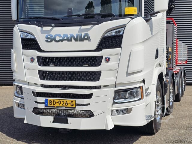 Crane truck Scania R590 V8 8x2 / HMF 9520 CRANE - JIB - WINCH / TR...