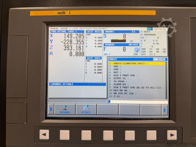 Four-axis vertical machining center Quaser MV 184 C