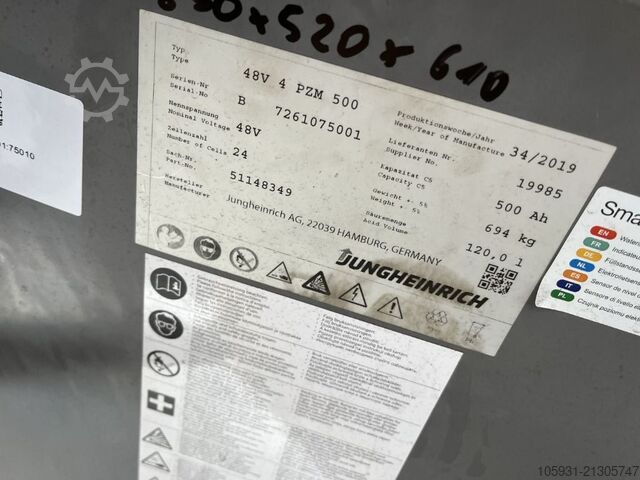 Electric 3-wheel forklift Jungheinrich EFG215