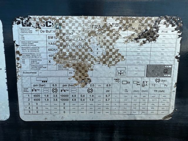 Auflieger De Buf BM 12-36-2SPR w/ Belt Theam TSR15 / Beton