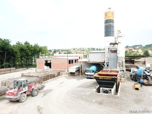 Concrete mixing plant / concrete plant FABO Concrete Batching Plant 60 m3 Compact Concrete Batching Plant