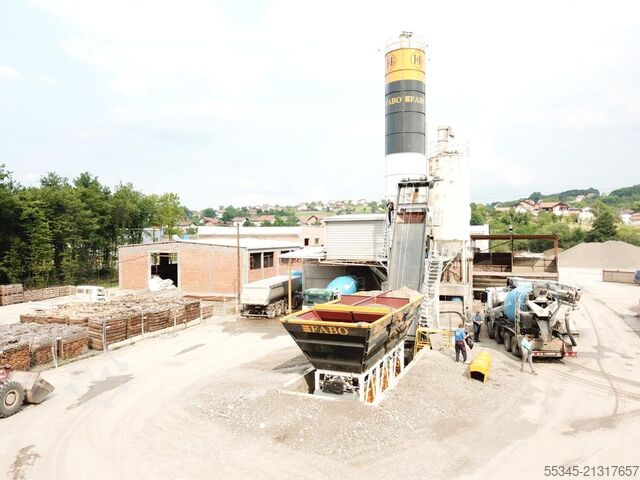 Concrete mixing plant / concrete plant FABO Concrete Batching Plant 60 m3 Compact Concrete Batching Plant