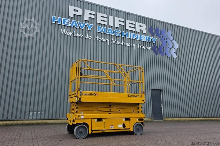 Scissor lift Haulotte Compact 10 Electric, 10m Working Height, 450kg Cap