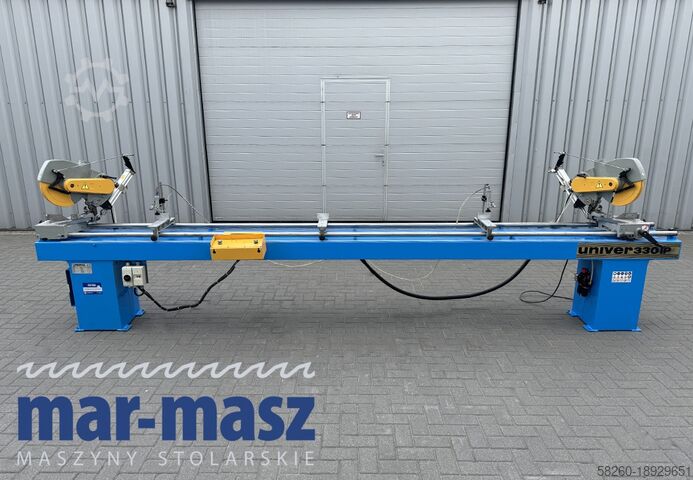 Double mitre saw for wood and aluminium PERTICI typ UNIVER 330IP