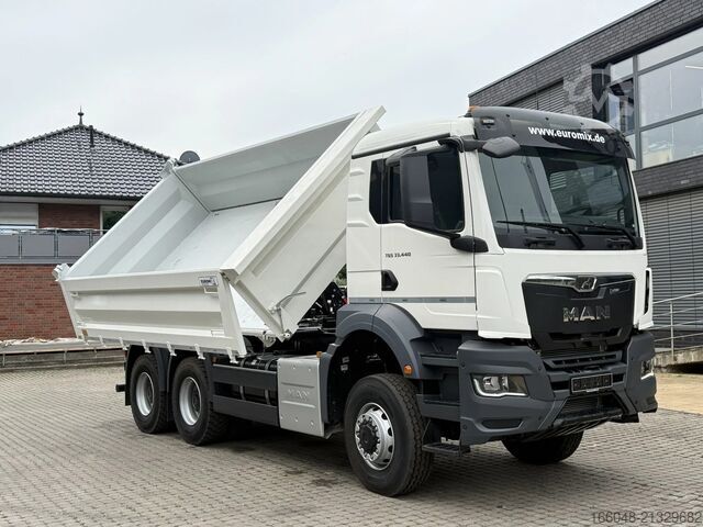 Kipper MAN TGS 33.440 MAN TGS 33.440 6x6  3-Seiten- Kipper...