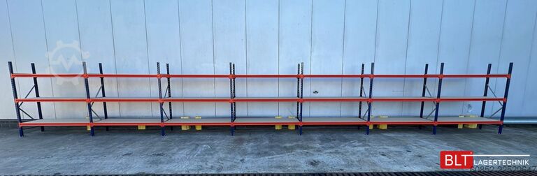Wide span storage rack ca. 28,55 lfm. Weitspannregale H: 200 cm T: 60 cm , 400 kg Fachlast , 3 Ebenen