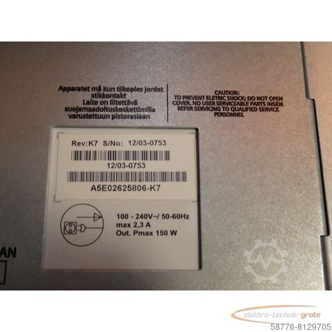 Component Siemens 6AV7872-0BF30-0AC0 Simatik Panel PC 677B SN: VPC4850244 gebraucht - Top Zustand -