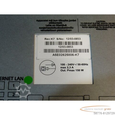 Component Siemens 6AV7872-0BF30-0AC0 Simatik Panel PC 677B SN:VPC3857694 gebraucht - TOP Zustand