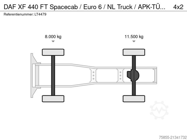Standard-SZM DAF XF 440 FT Spacecab / Euro 6 / NL Truck / APK-TÜV