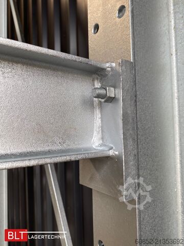 Cantilever rack ca. 4,02 lfm. Kragarmregal H: 300 cm T: 137 cm , 500 Kg/Arm , 4 Lagerebenen