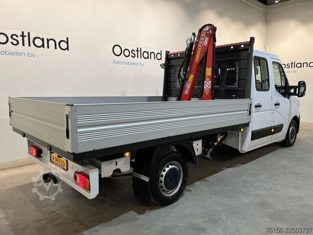 Platform truck with crane Renault Master 2.3 dCi 145 PK L3 Open Laadbak / Fassi K...