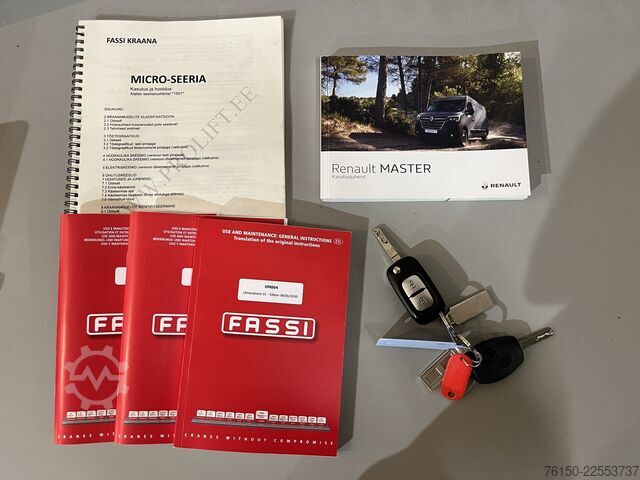 Platform truck with crane Renault Master 2.3 dCi 145 PK L3 Open Laadbak / Fassi K...