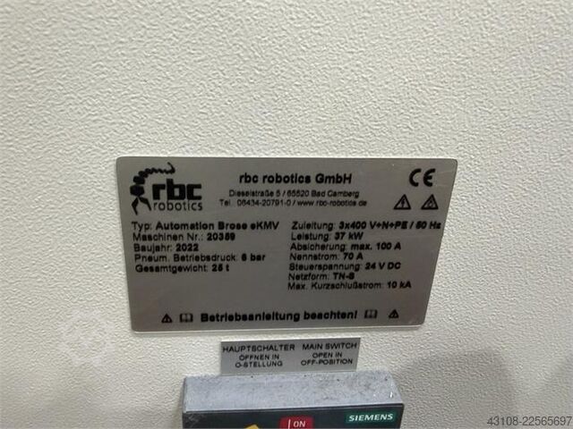 Roboterportalsystem mit 5 Robotern KUKA KR 16 R2010-2