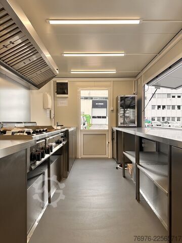 Verkaufsanhänger Foodtruck Imbisswagen Voll ausgestatteter Gastro-Contrailer (Hydraulik-Absenkbar) | Profi-Küche NEU