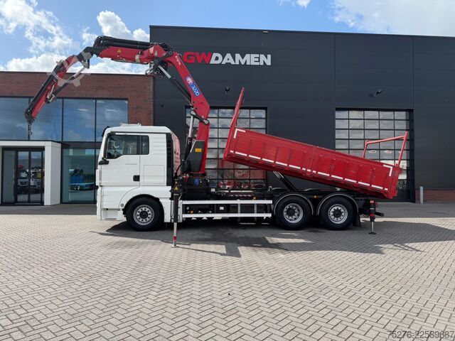 Kipper mit Kran MAN TGX 26.360 6x2 Kipper/Kran HMF 3220+Flyjib,winch