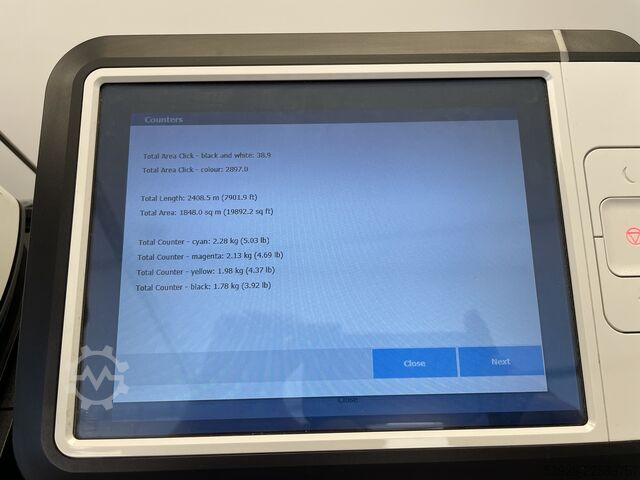 Digitaldruckmaschine Oce ColorWave 3500 only 1.850m² incl. scanner