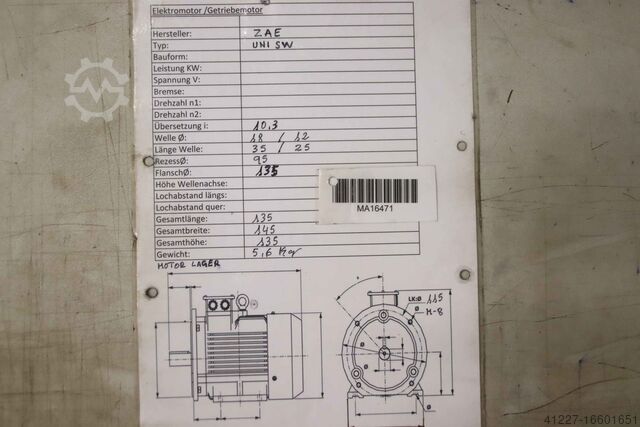 Getriebe 10,3:1 ZAE UNI SW