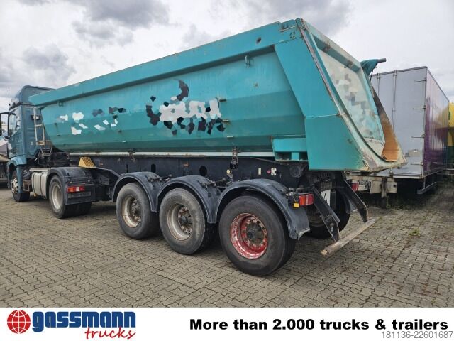 Kipper Auflieger Meiller TR3, Stahlmulde