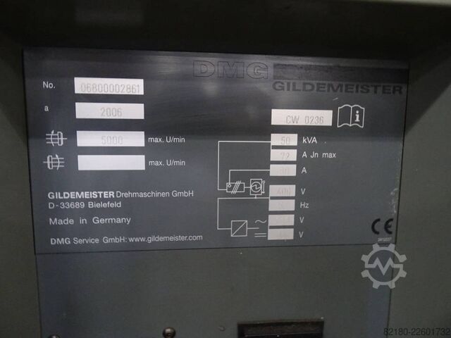 Vertikaldrehmaschine Gildemeister CTV 250