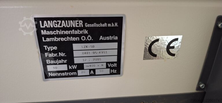 Edge sanding machine with profile milling LANGZAUNER LZK-SD