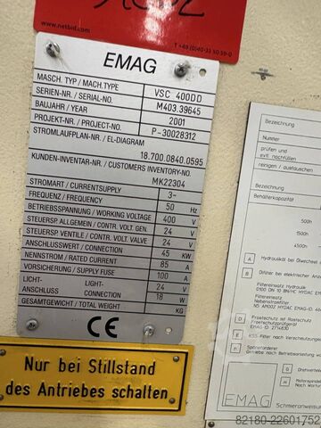 Vertikaldrehmaschine EMAG VSC 400