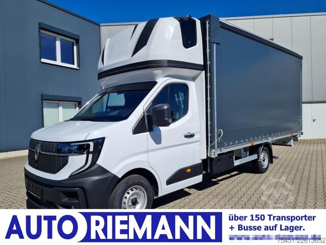Transporter mit Pritsche & Plane Renault Master 35 Pritsche Schlafkab Schiebe Plane 10 Pal LUFTFEDER