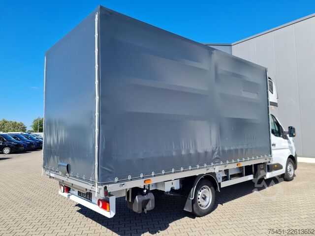 Transporter mit Pritsche & Plane Renault Master 35 Pritsche Schlafkab Schiebe Plane 10 Pal LUFTFEDER
