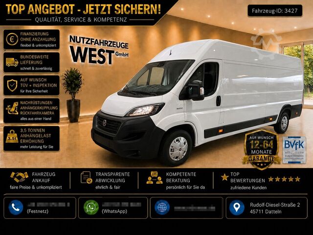 High top van FIAT Ducato Maxi Hoch+Lang*L5-H2*Klima*Garantie*