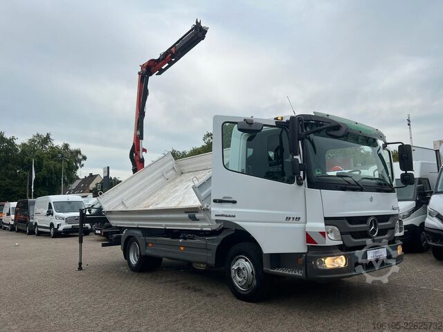 Dreiseitenkipper MERCEDES-BENZ Atego 818 Meiller Kipper Palfinger Kran