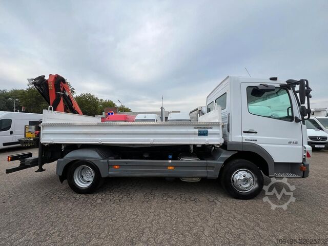 Dreiseitenkipper MERCEDES-BENZ Atego 818 Meiller Kipper Palfinger Kran