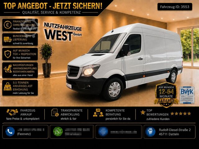 Kastenwagen hoch MERCEDES-BENZ 314/316 CDI Hoch+Lang*Garantie*L2-H2*AHK*