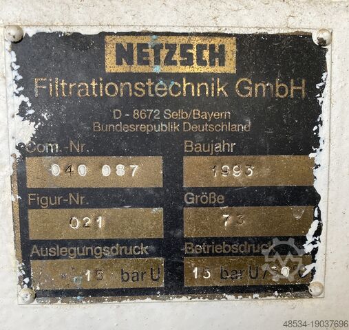 Kammerfilterpresse mobil 1200/95 Netzsch Netsch 1200/95