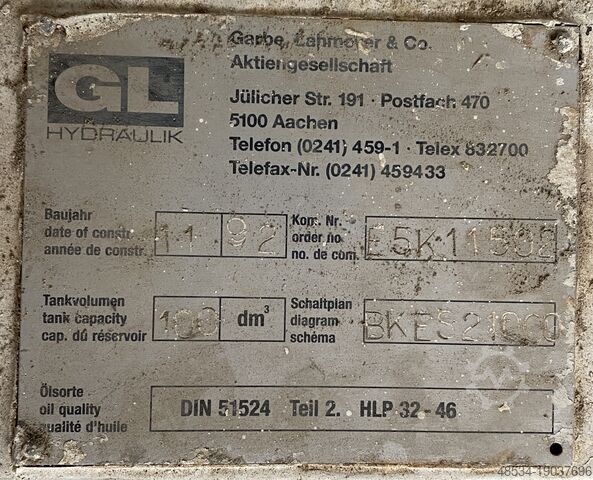 Kammerfilterpresse mobil 1200/95 Netzsch Netsch 1200/95