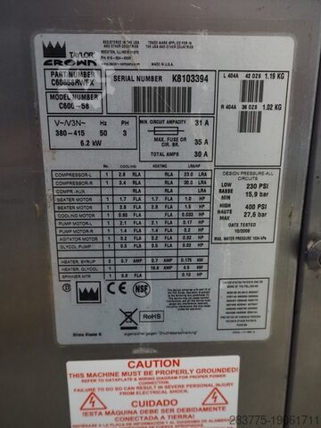 Combination Shake & Sundae machine Taylor Crown C606-58