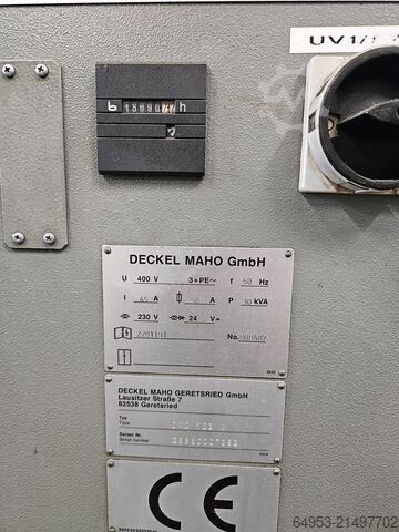 Vertikales Bearbeitungszentrum Deckel Maho DMC 103 V
