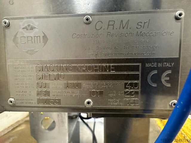 Burgerformer CRM stelvio stacking machine