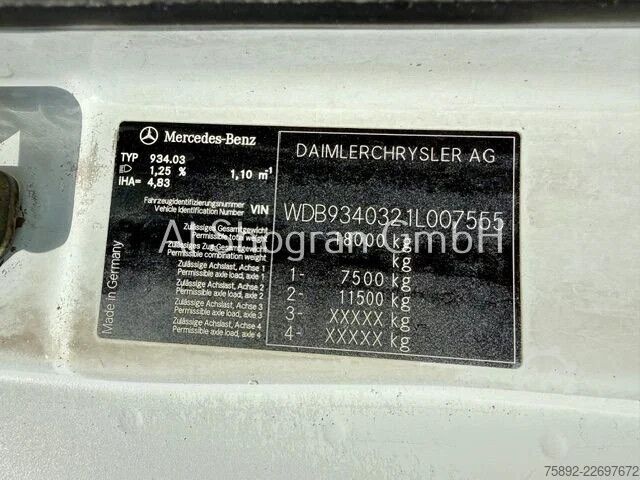 Standard-SZM Mercedes-Benz Actros 1858 V8 / Megaspace / Retarder / Euro 3