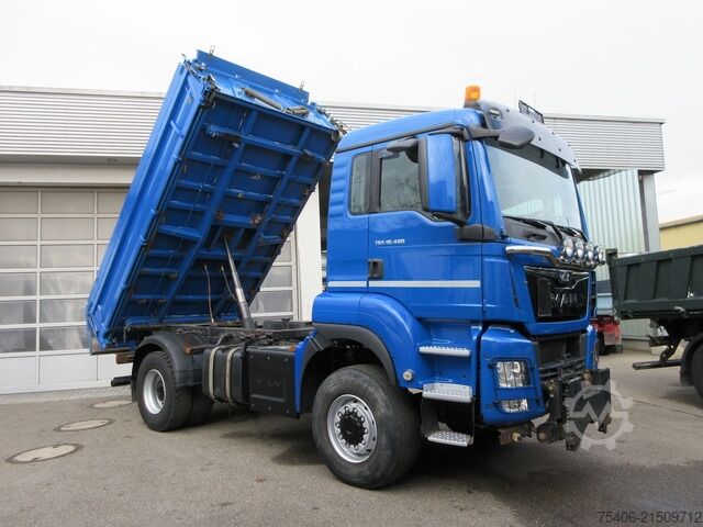 Kipper LKW man TGS 18.480 4x4 BB, Euro 6, AHK, Frontanbauplatte