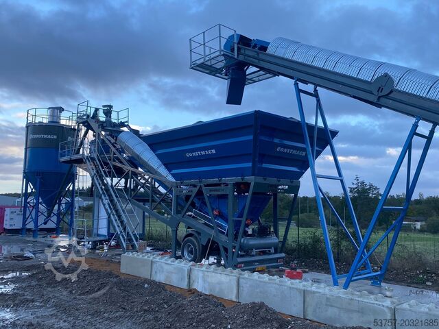 Concrete mixing plant / concrete plant CONSTMACH Mobile Concrete Batching Plant 30 m3/h Mobile Concrete Batching Plant