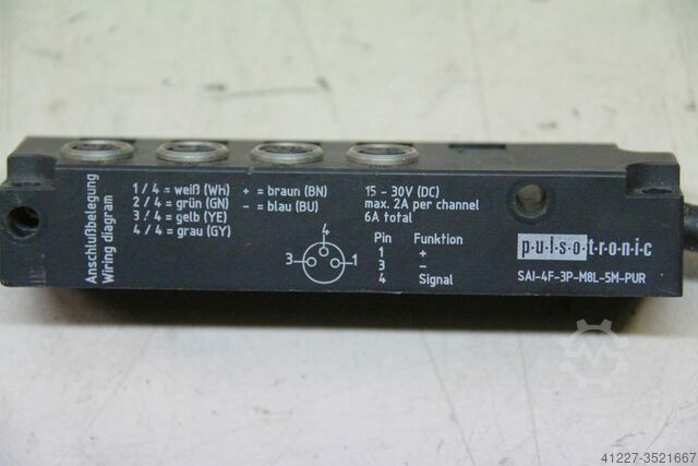 Sensor-Aktor Verteiler Pulsotronic SAI-4F-3P-M8L-5M-PUR