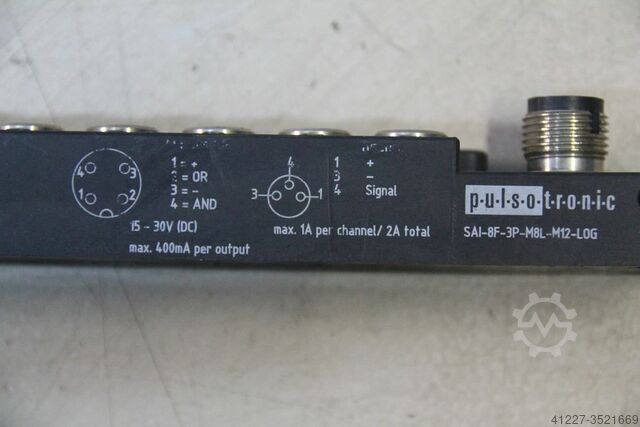 Sensor-Aktor Verteiler Pulsotronic SAI-8F-3P-M8L-M12-LOG