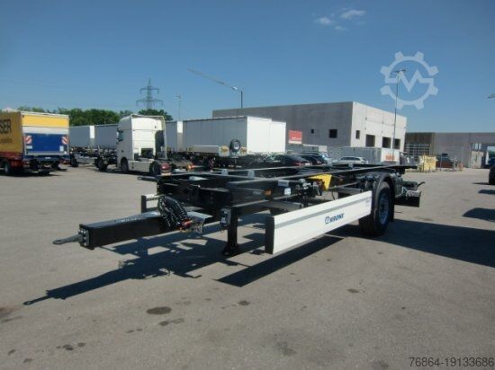 Swap chassis trailer KRONE 1-ACHS LAFETTE KRONE ACHSE, HECKABSTüTZUNG,