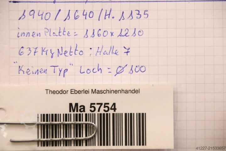 Vakuumpresse unbekannt 1160 x 1210 mm