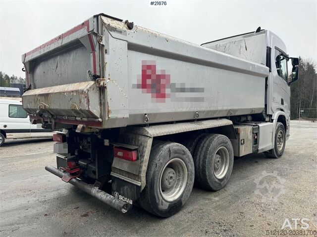 Kipper Scania R580 6x4 Tipper Truck with Snow Plow Setup